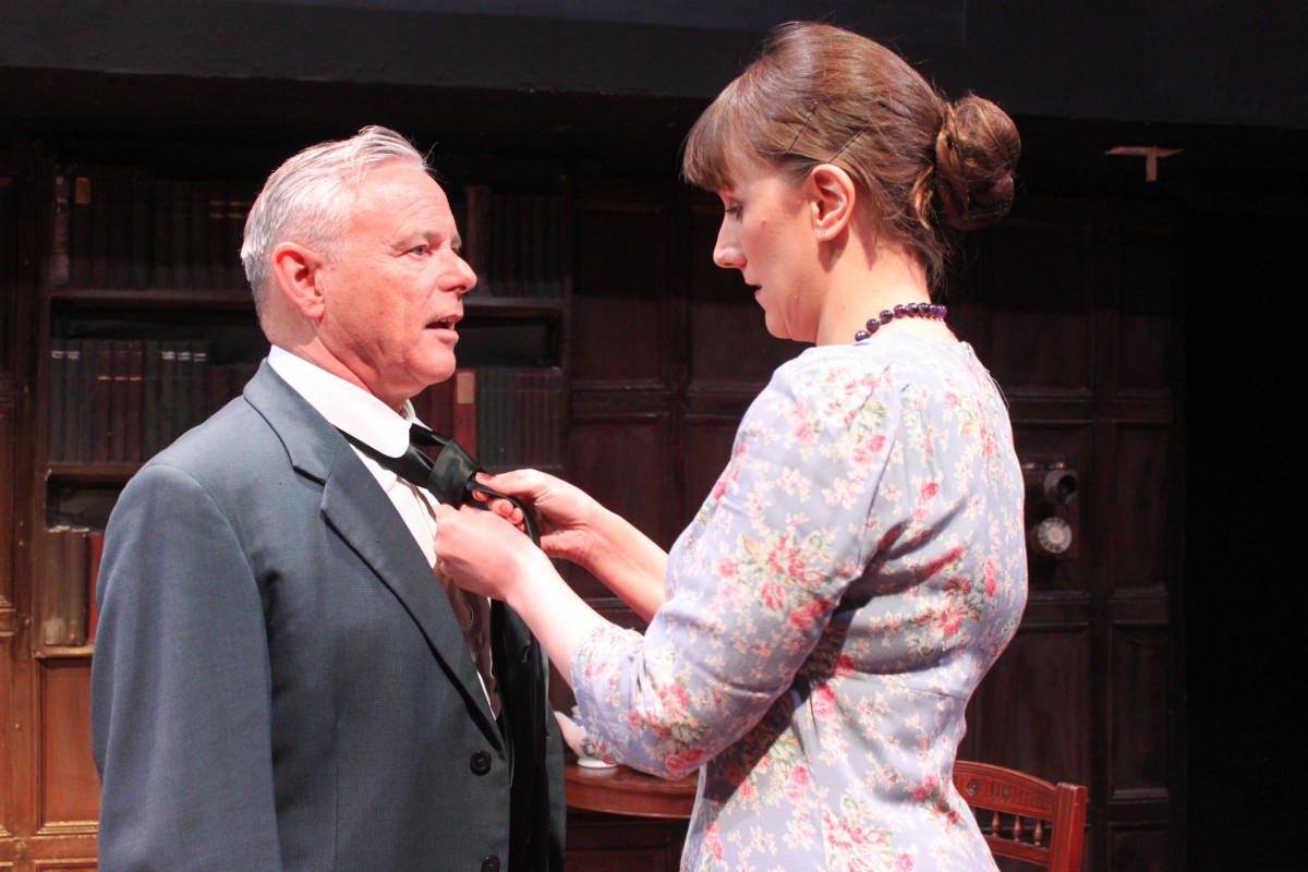Lauren Baston as Edith and Andy Lofthouse as Basil in Edith - In The Beginning