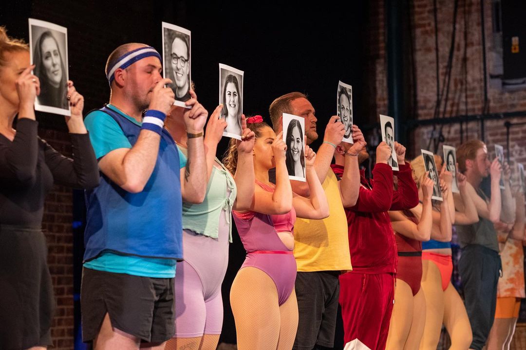 Dancers on stage in production of A Chorus Line