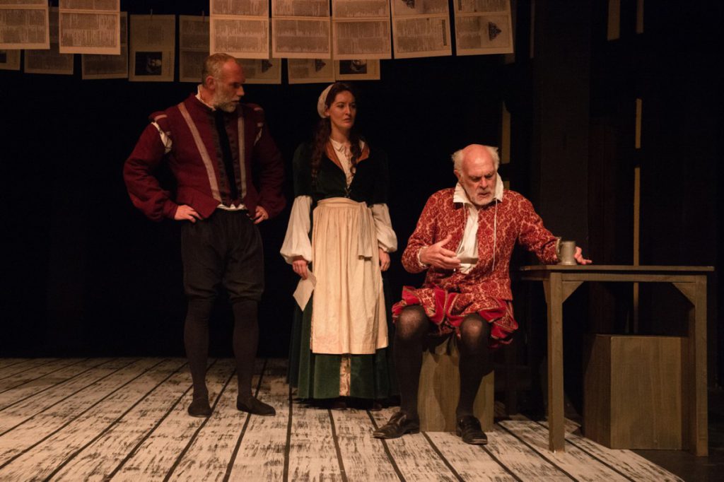 James Thomson, Lola Matthews and David Newham in The Book of Will at Maddermarket Theatre. Photo: Andrew Florides