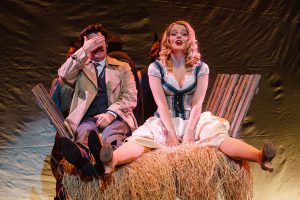 Joseph Betts and Emily Sidnell in Young Frankenstein - Photo: Leo Jerome White