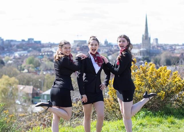 Ava Borthwick, Lola Morgans and Amelie Breach as The Attendants