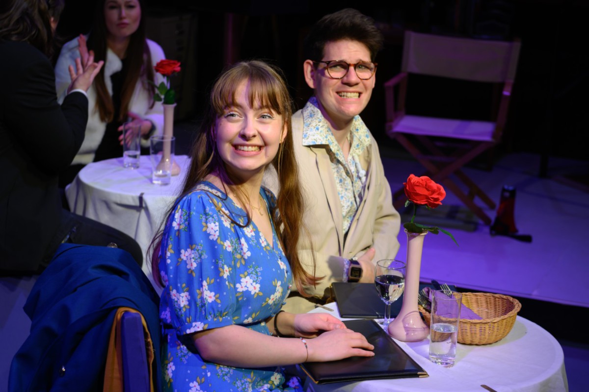 Hannah Wood and Lewis Garvey in Comic Potential at Sewell Barn Theatre - Photo: Barry Parsons / East Anglia Photo Services