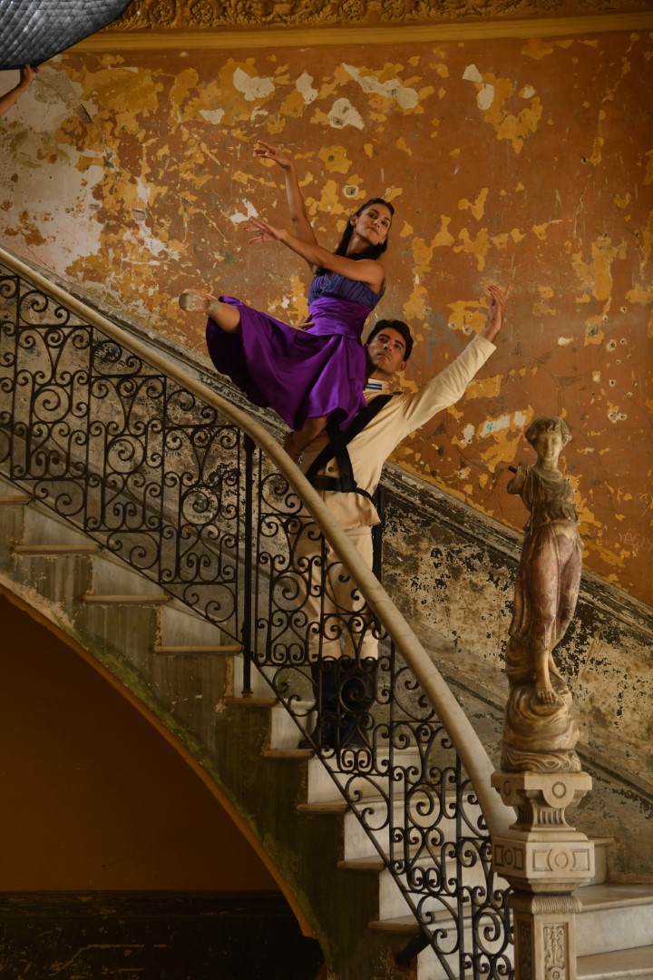 Clara and her nutcracker prince, at La Guarida, Havana - Photo: Norwich Theatre