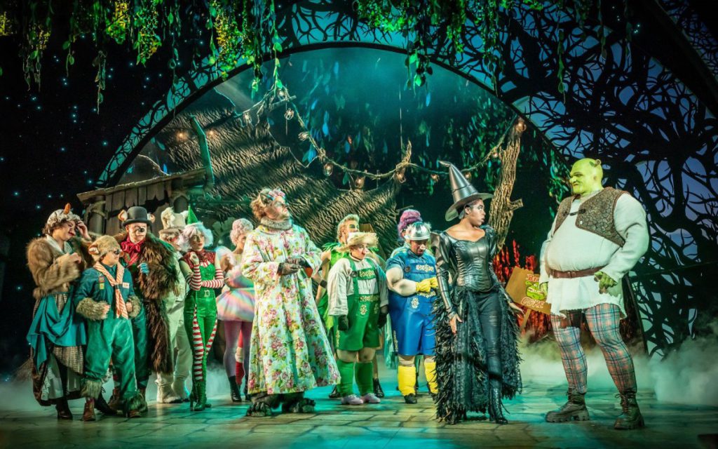 The cast of the 2024 Shrek UK tour - Photo courtesy Norwich Theatre