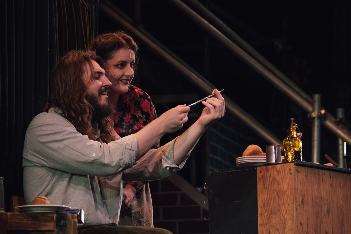 Lewis Aves and Rebecca Jillings in Sweeney Todd: The Demon Barber of Fleet Street at Norwich Playhouse - Photo: Threshold Theatre Company