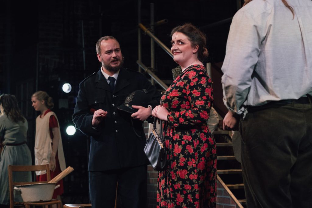 Leo Oakley and Rebecca Jillings in Sweeney Todd: The Demon Barber of Fleet Street at Norwich Playhouse - Photo: Threshold Theatre Company