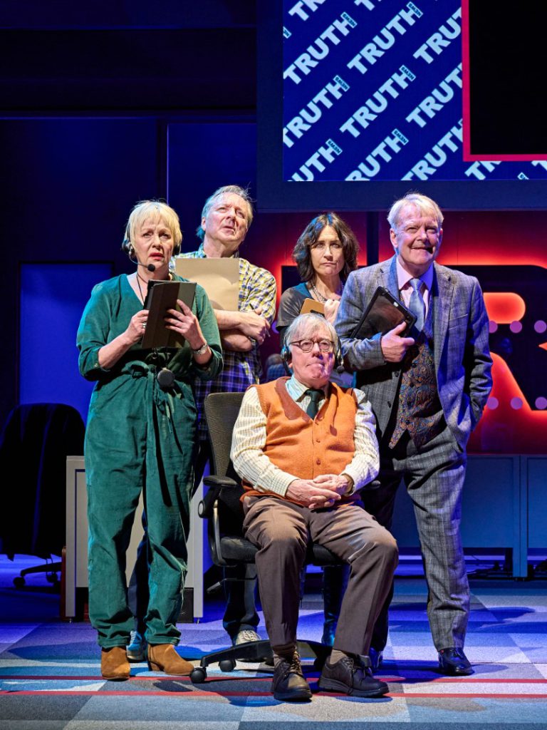 The cast of Drop The Dead Donkey: The Reawakening! - Photo courtesy Norwich Theatre