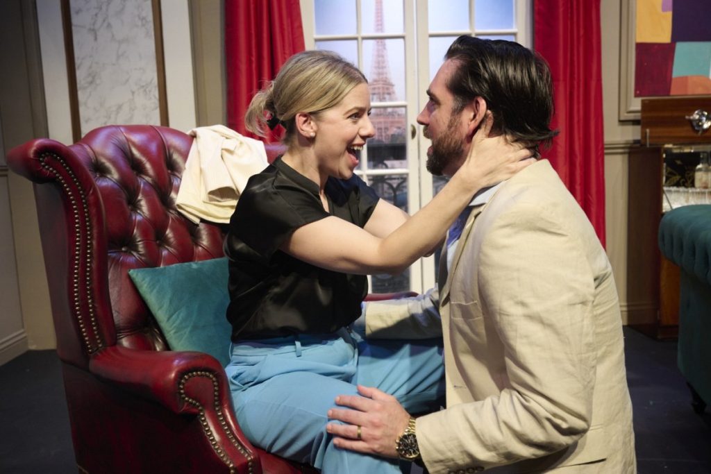 Emma Fenney and Kyle Fraser in Ding Dong at Sheringham Little Theatre