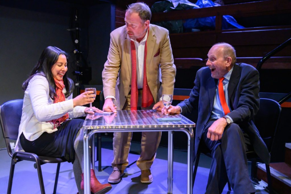 Nikhila Mahadevan, Nick Bodger, and John Dane in Coriolanus - Photo: Barry Parsons / East Anglia Photo Services