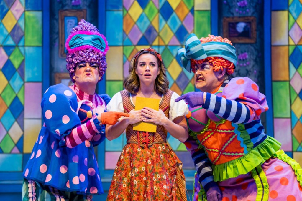 Georgia May Foote, Kenny Moore, and Owen Evans in Cinderella at Norwich Theatre Royal - Photo: Richard Jarmy
