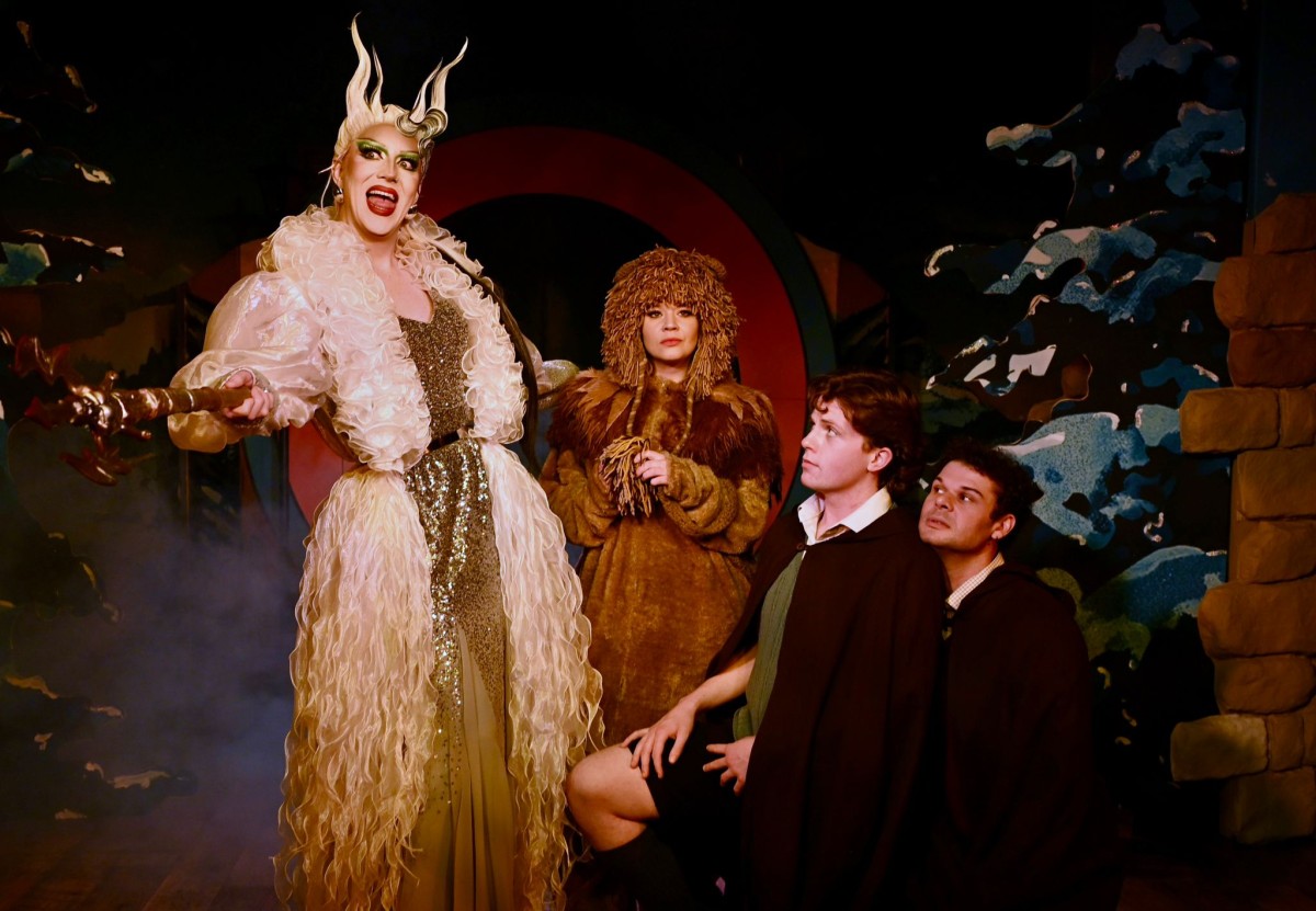 The cast of The Liar, The Bitch, and The Wardrobe - Photo courtesy Norwich Theatre