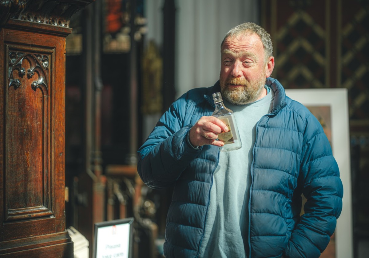Nick Bodger in rehearsal for Faith Healer - Photo: Grant Barker Photography