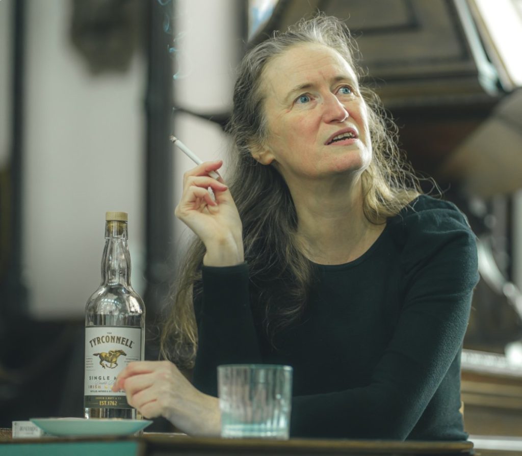 Ginny Porteous in rehearsal for Faith Healer - Photo: Grant Barker Photography