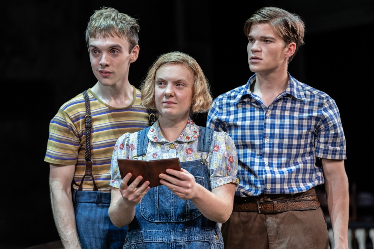 Dylan Malyn ,Anna Munden, and Gabrield Scott in To Kill A Mockingbird - Photo: Johan Persson