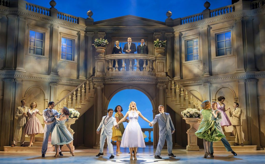 Cast of High Society, featuring Helen George as Tracy Lord - Photo: Pamela Raith
