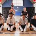 Cast of SILENCE! The Musical in rehearsal - Photo courtesy Norwich Theatre