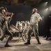 Roman Lytwyniw as The Fiddler and Matthew Woodyatt as Tevye - Photo: Johan Persson