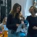 Sophie Steer and Amanda Hadingue in rehearsal for The Exoplanets